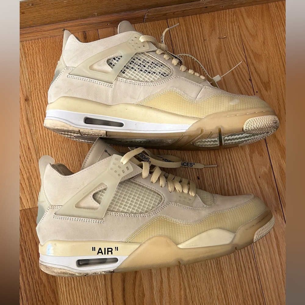 NIKE AIR JORDAN 4 RETRO Off White SP Sail Size 14.5 WMS RARE, & COLLECTIBLE